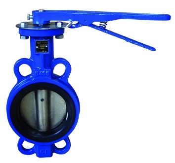 Rustproof Wafer Type Casting Iron Butterfly Valve Stainless Steel Anti Erosion