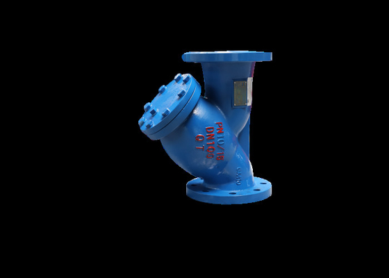 Black Body Color Y Strainer Filter Valve Grey Iron Material 10k Pressure