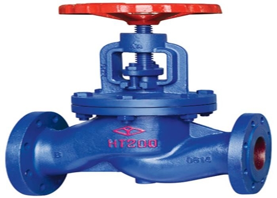 PN16 Tekanan Kuningan Flanged Globe Valve Besi Ulet Anti Korosi