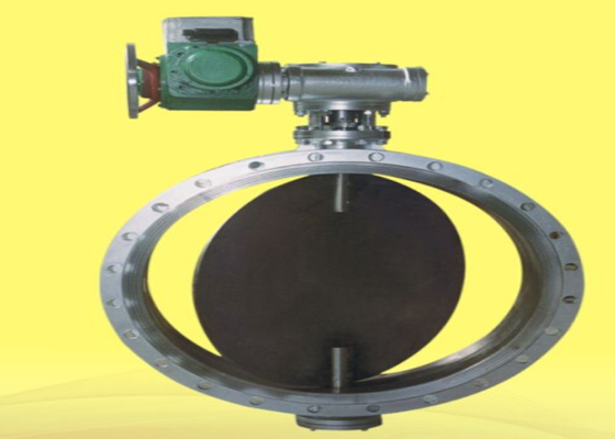 Ventilasi Flange End Butterfly Valve Cast Steel 0.6 Mpa Fleksibel Grafit