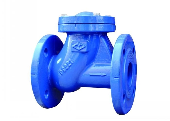 10/16 Mpa Flange End Ball Type Check Valve Besi Cor Anti Oksidasi