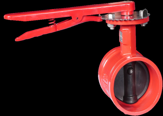 Hoop Butterfly Fire Protection Valves Garis Kartu Besi Ulet Tahan Karat