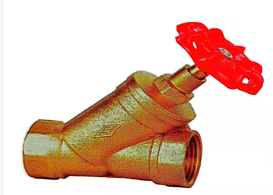 DC Thread Connect Brass Globe Valve, Katup Air Tembaga Anti Erosi